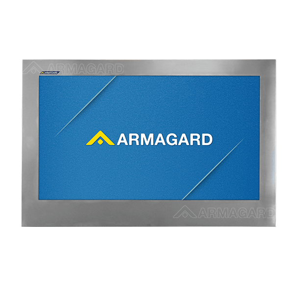 Food processing digital screen enclosure front view