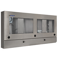 Armagard dual monitor PC enclosure NEMA 4X.