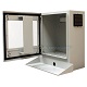 PENC-300 PC Enclosure with keyboard tray view from left side - open