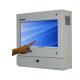 Industrial NEMA touch screen PC enclosure front-left view