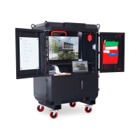 Open view of the jobsite field office box