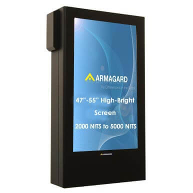 47" high bright portrait enclosure